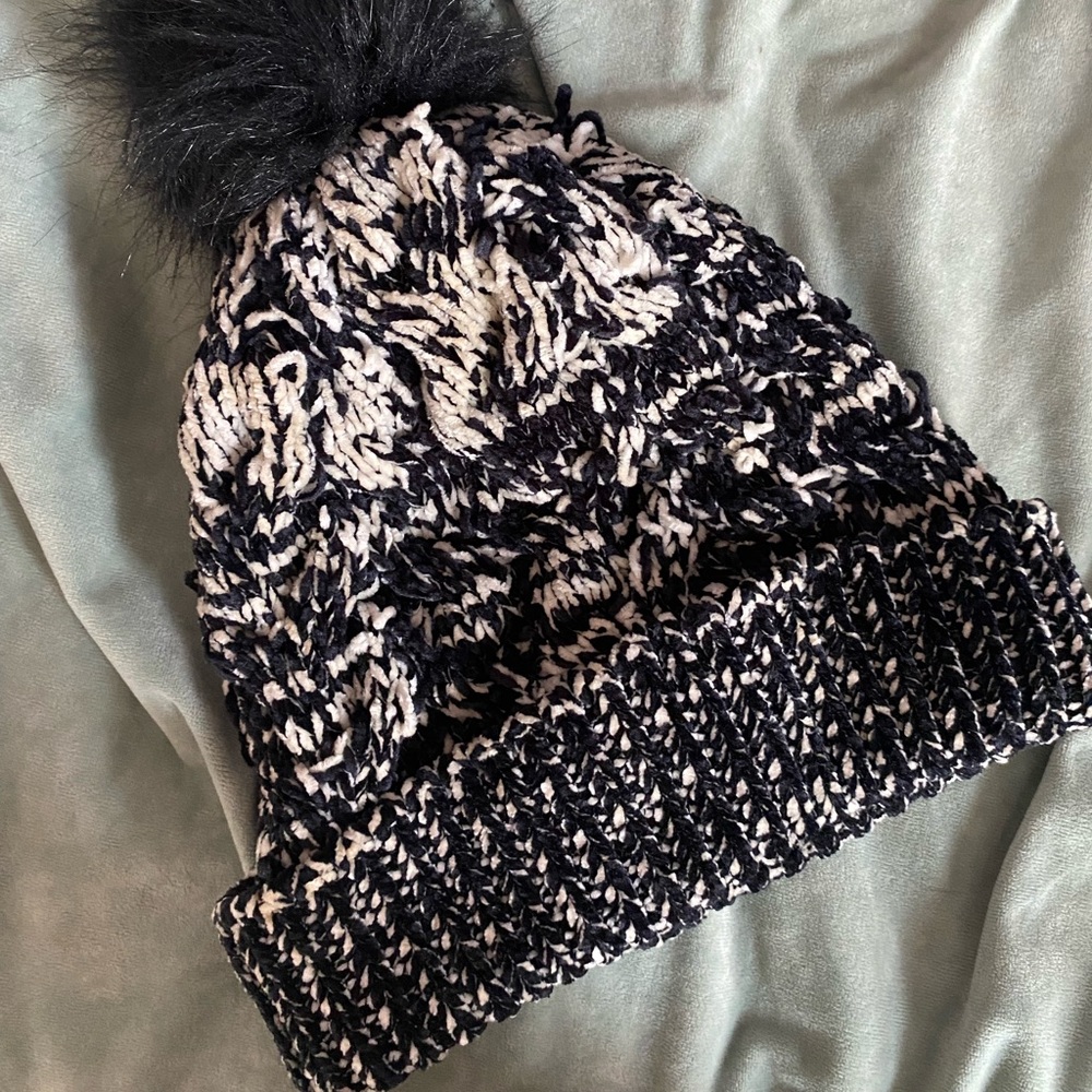 Black and White Beanie